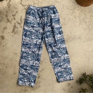 Fisherman Print Flannel Lounge Pants